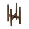 Soporte para flores de interior retráctil diámetro interior 20-30CM tamaño libre soporte para macetas color nogal soporte pequeño para flores bambú