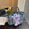Bolsa de Tote, Bolsa Tejida a Mano, Bolsa para Mujer, Bolsa de Cesta de Regalo, Bolsa de Regalo Retro de Nicho Impermeable