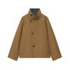 Para Aliexpress Venta Caliente Moda Femenina Estilo Europeo y Americano Transfronteriza Simple Holgado Longitud Media Gabardina Reversible