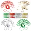 Gancho S de decoración para árbol de Navidad de 50 mm Gancho espiral en espiral para bola de Navidad Gancho S para calcetín de Navidad transfronterizo