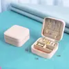 2 Porta-Joias Caixa de Armazenamento Portátil Brincos Brincos Mão Joias Colar Anel Pequeno Exquisito Mini Nova Caixa