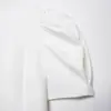 Aliexpress Hot-Selling Transfronteiriço Primavera 2026 Novo Moda Feminina Elegante Cor Sólida Costas Nuas Manga Bufante Top 2560536