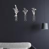 Florero transfronterizo pegatinas de pared de espejo acrílico estéreo 3D sala de estar entrada escaleras fondo pintura decorativa espejo autoadhesivo