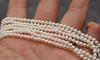 Perla Artificial de 3 mm Cuentas de Concha Cuentas Sueltas DIY Collar de Cuentas Hecho a Mano Accesorios para Joyería Cuentas de Concha Artificiales Cuentas Espaciadoras de Vidrio Perlas Pequeñas