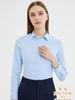 Camisa modal de manga larga para mujer cuello cuadrado tapeta oscura blanco puro para mujer camisa de vestir versátil en stock personalizada