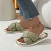 Chinelos de Linho Respiráveis e Absorventes de Suor para Mulheres, Silenciosos e Antiderrapantes para Interior, Estilo Japonês, para Todas as Estações, Chinelos de Algodão e Linho para Convidados para Homens