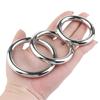 Anillo de bloqueo de pene de acero inoxidable anillo de ojo de oveja herramienta masculina restricción juguete alternativo anillo bloqueador de prepucio