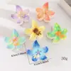 Clip de flor de Narciso Nuevo Elegante Transfronterizo Pinza para el pelo de Plumeria de Hada Pinza de Tiburón Pinza para el Cabello de la Parte Posterior de la Cabeza Accesorio para el Cabello