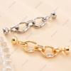 Hebilla de collar de perlas, hebilla de cadena de doble anilla, hebilla de conexión manual, hebilla femenina, hebilla de cadena de lana, accesorios de joyería DIY