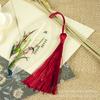 Bookmark Leaf Vein Bookmark Ameixa Orquídea Bambu Crisântemo Papelaria Estilo Chinês para Estudantes Temporada de Formatura Pequenos Presentes para Estudantes e Meninas