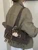 Diseño de nicho, bolso minimalista para la axila, bolso de hombro moderno y versátil para mujer, nuevo estilo 2026, bolso tipo almohada de gamuza para mujer