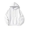 Sudadera Color Borgoña para Hombre, Estilo Otoño e Invierno, Sudadera con Capucha Estilo Americano, Sudadera Básica Versátil de Forro Polar de Color Sólido para Hombre, Transfronterizo