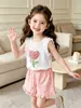 Conjunto de moda otoño nuevo para niñas estilo coreano con sudadera larga de punto con decoración floral 3D y pantalones de jacquard