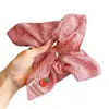 Pañuelo Cuadrado para Niñas, Lazo para el Cabello, Nuevo Estilo Primavera-Verano, Diadema de Alta Gama para Niñas, Cuerda para Cola de Caballo, Accesorio de Flor para el Cabello