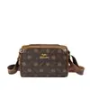 Bolso Bandolera Retro con Textura para Mujer Presbípica 2025 Nuevo Bolso Boston Almohada Bolso Cubo Pequeño para Viajes de Negocios para Mujer