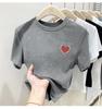 Camiseta de manga corta de estilo europeo para mujer, estilo occidental, de verano, con hombros descubiertos, de media manga.