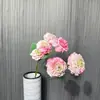 Flores Artificiales con 6 Cabezas de Carpa Koi, Peonía y Dragón para Decoración de Bodas y Arreglos Florales