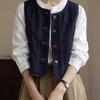 Chaleco de Mezclilla Retro Japonés Nuevo Estilo Coreano 2026 Chaleco Primavera y Otoño Diseño de Moda Petite Chaleco