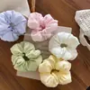 Estilo Ins Coreano Novo Scrunchie Colorido Macaron Cor Sólida Espesso Prendedor de Cabelo Doce Fofo Acessório de Cabelo para Coque para Mulheres