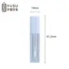 Tubo Cuadrado para Brillo de Labios, Tubo Transparente para Gloss de Labios, Tubo Vacío con Aplicador, Empaque de Plástico Portátil para Maquillaje, Logo Imprimible