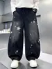 Jeans Casuales de Moda Otoño 2026 para Niños y Niños Mayores, Pantalones Largos Sueltos Estilosos y Únicos