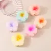 Presilha de Cabelo Garra com Gradiente de Flor de Coração Cacheado Transfronteiriça para Mulheres, Verão, Parte de Trás da Cabeça, Cabelo Preso em Coque, Presilha Tubarão, Acessório de Cabeça de Alta Qualidade, Cabelo