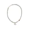 Pulsera de Sirena de Piedra Lunar Gris Romántica Mori Perla de Caracol Original Cristal Doble Círculo Pulsera Regalo para Chica Hermosa