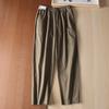 Pantalones Casuales Ajustados de Algodón Elástico Delgado de Verano para Hombre Estilo Japonés con Cordón en la Cintura Pantalones Casuales 433520
