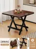 Mesa Plegable, Mesa Pequeña Portátil para Apartamentos de Alquiler, Mesa de Comedor para el Hogar, Mesa Cuadrada, Mesa Pequeña para Montar Puestos