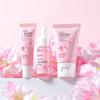 LAIKOU Conjunto de Cuidados com a Pele Flor de Cerejeira 3 Peças Essência Creme Creme para Olhos Hidratante e Hidratante