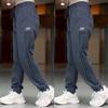 Calça Coil Masculina Estilo Americano Marca Tendência Perna Larga Calças de Primavera e Outono Versátil Casual Calça Cropped