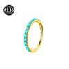 Brinco de titânio G23 1.2*8/10mm Aobao piercing joia argola de nariz nova tendência atacadista personalidade