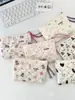 5425 bolsa de almacenamiento portátil de algodón acolchado floral acolchado, monedero suave, boca, sobre rojo, almacenamiento de cosméticos y artículos diversos