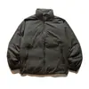 Ropa Vintage 25 Invierno Nuevo Retro Japonés Cuello Alto 90 Chaqueta de Plumón de Pato Blanco Cálida Holgada Abrigo Casual