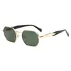 Transfronterizos Nuevo Arco del Triunfo Oval Metal Marco Pequeño Gafas de Sol para Mujer Moda de Alta Gama Fotografía Callejera Gafas de Sol Gafas de Sol