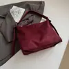 Bolso de Ante para Mujer Gran Capacidad 2025 Nuevo Otoño e Invierno Mate Retro Bolso de Hombro Cruzado Bolso Tote para Viajes