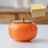 Regalos Souvenir Creativos para Bodas y Festival de Primavera, Latas de Té Selladas, Cerámica de Caqui Caqui Ruyi Latas de Dulces para Bodas
