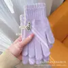 Nuevos Guantes de Invierno Cálidos para Mujer, Tejidos de Lana, Cinco Dedos, Adulto, para Exteriores, Conducir, Ciclismo, Resistentes al Frío, Pantalla Táctil en los Dedos