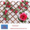Videira Rosa Simulada Flores Artificiais Decorativas Videira Flor Parede Pendurada Flor Tubo de Ar Condicionado Feio Decorativo Teto Videira