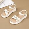 0513 Nuevas Sandalias Medias Zapatillas para Mujer 2025 Verano Negras Tacón Alto Zapatillas Casuales Zapatos de Mujer Aumentadas Transpirables Suela Gruesa