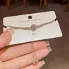 Pulseira de Flor de Zircônia Ultra Brilhante de Luxo de Nicho, Exquisita, Moderna, Simples, Versátil, Joias de Alto Padrão com Estilo Ajustável Venda por Atacado