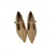 Zapatos Mary Jane de punta retro franceses para mujer con tacón oculto, nueva colección otoño/invierno 2026