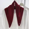 Bufanda Triangular de Punto 100% Lana Estilo Coreano Nuevo, Atmósfera Cálida de Otoño e Invierno, Chal Pequeño, Bufanda Elegante y Versátil