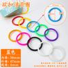 Argola plástica colorida de encadernação com fivela dupla de 38mm de diâmetro interno, para fichário, fichas, encadernação de livros abertos, atacado