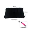 Almohada inflable rectangular de PVC flocado con bomba, almohada inflable para viajes al aire libre, juego de caja de embalaje de almohada inflable