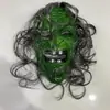 Máscara de Viejo Diablo de Terror Transfronteriza Cara de Fantasma Atrezzo para Performance de Asesinato en Serie Sala de Escape Máscara de Zombi