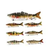 25.3g 120mm Suministros de Pesca al por Mayor Señuelo de Hundimiento Realista Multisección Señuelo Biónico Plástico Señuelo Duro Señuelo de Seis Secciones