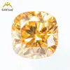 Venta al por mayor del fabricante Moissanita de colores Piedra suelta cuadrada irregular Cara de anillo Vvs probada Anillo con incrustación de bolígrafo Colgante