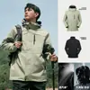 Chaqueta de Asalto Tres en Uno para Exteriores, Chaqueta Cálida, Nuevo Estilo Otoño e Invierno para Hombres y Mujeres, Ropa de Montañismo con Capucha, Cortavientos e Impermeable