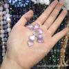 Pétalas de vidro tcheco roxo-prata degradê cor fumaça roxa Série Acessórios de joias DIY multiestilo material para presilha